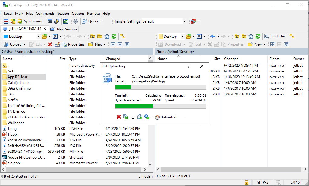 Hướng dẫn sử dụng SSH, WinSCP và Remote Desktop cho NVIDIA Jetson Nano